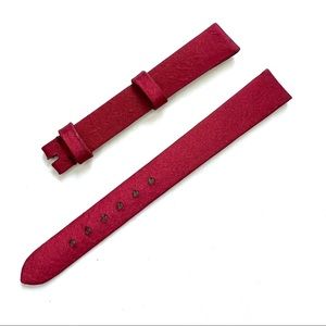 FRANCK MULLER 12/10mm Burgundy Satin/Leather Watch Strap Band